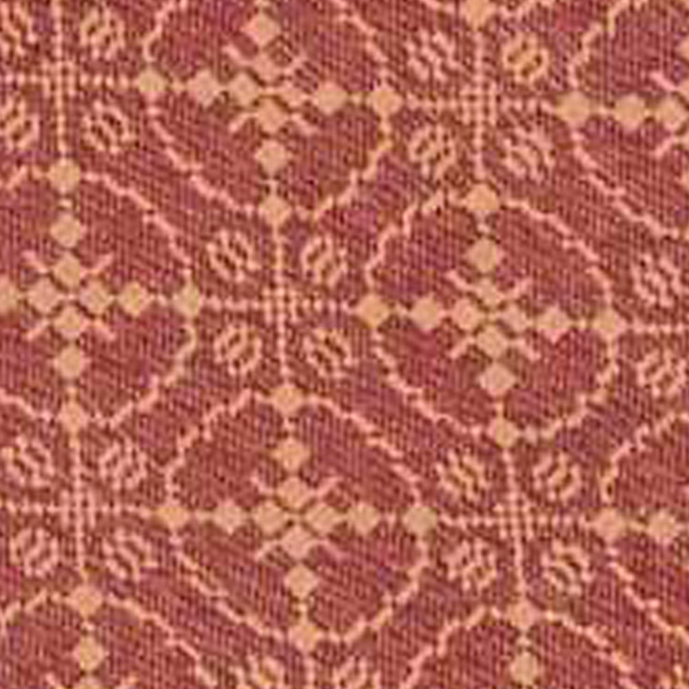 Barn Red Tan Marshfield Jacquard Table Runner - Interiors by Elizabeth