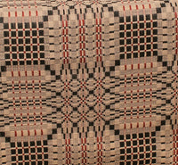 Trenton Jacquard Nutmeg Black Red Table Runner TR243025