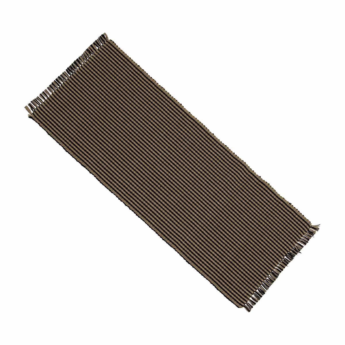 Black - Oat Newbury Gingham Table Runner - Interiors by Elizabeth
