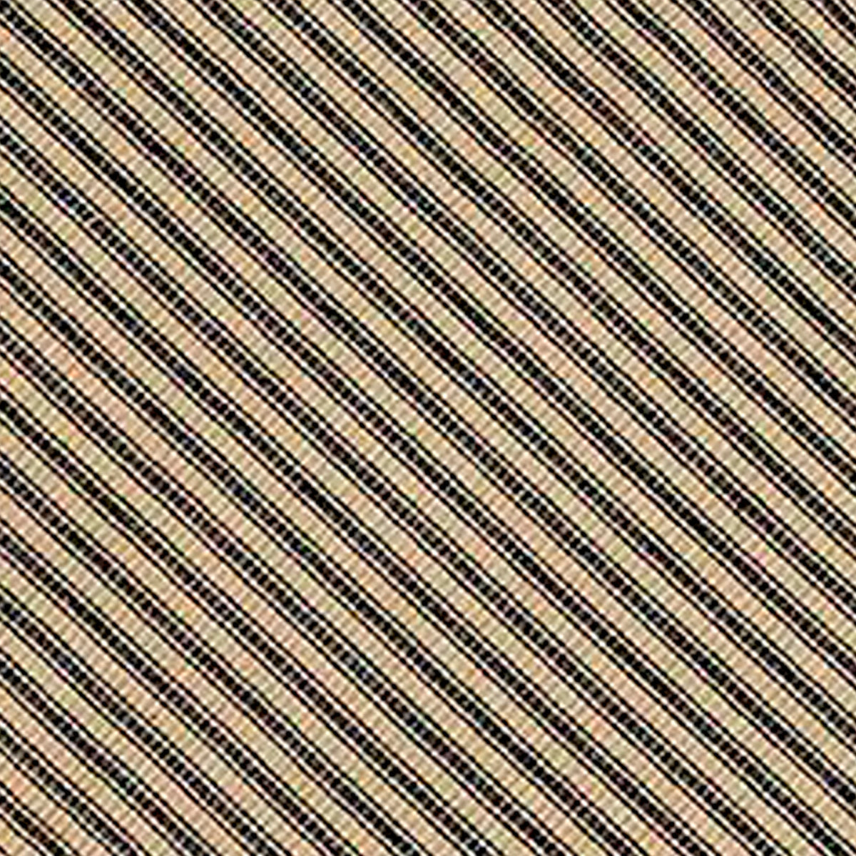 Black Nutmeg York Ticking Table Runner TR880011
