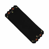 Pumpkins And Vines Black Table Runner - Interiors by Elizabeth