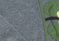 Yellow Flower Gray Table Runner 45 In TRGP1013