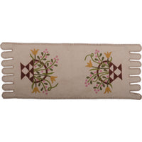 Flower Basket Table Runner Cream - Interiors by Elizabeth