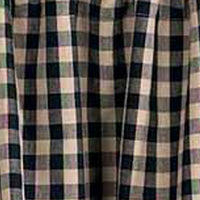 Black Nutmeg Heritage House Check Black Valance Lined VL100011