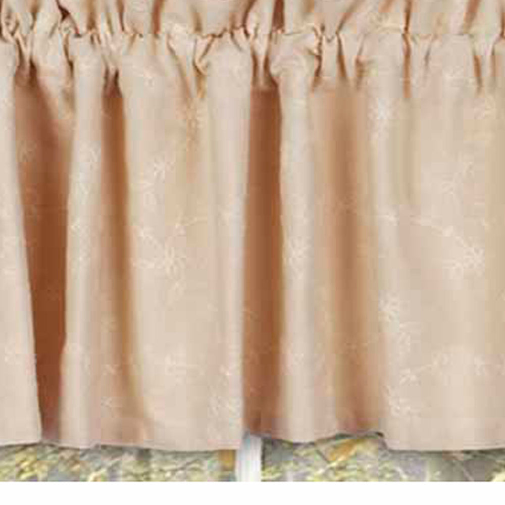 Cream Candlewicking Cream Valance Lined VL430005 - Interiors by Elizabeth