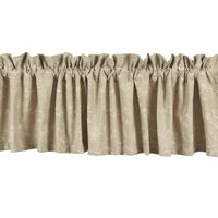 Taupe Candlewicking Taupe Valance - Lined - Interiors by Elizabeth
