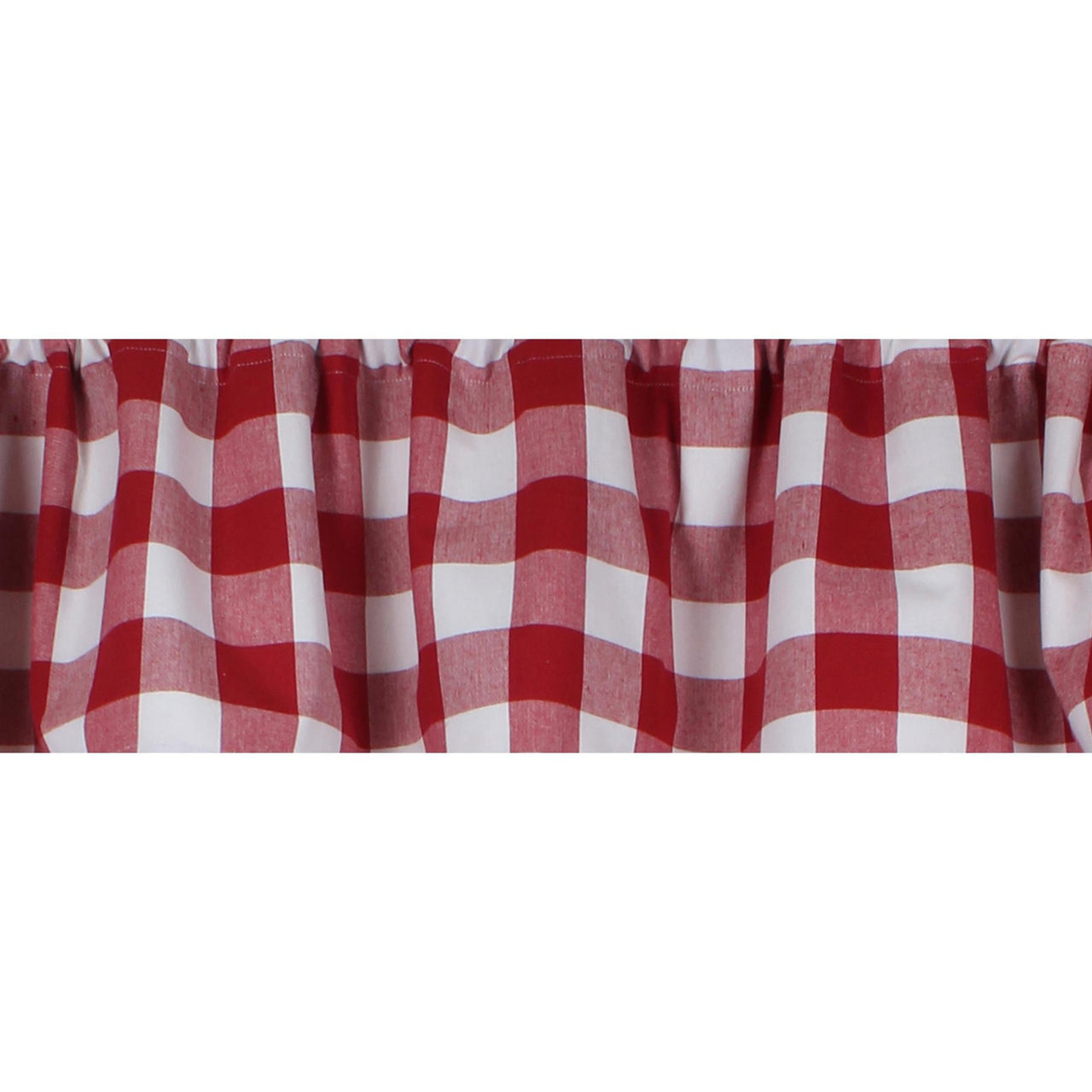 Buffalo Check Crimson Red Valance VL510019