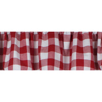 Buffalo Check Crimson Red Valance VL510019