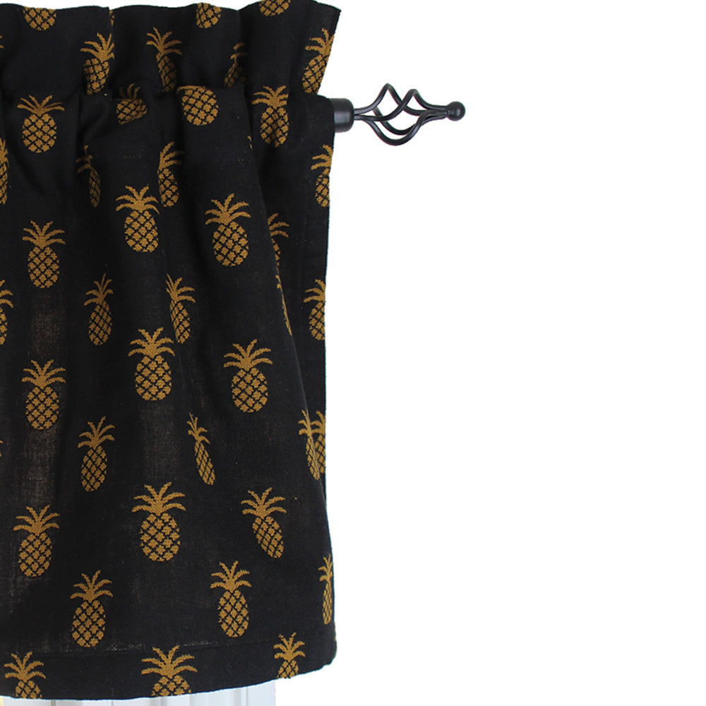 Pineapple Town -  Black Valance VL660011