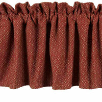 Barn Red Oat Philmont Jacquard Valance Lined VL850017