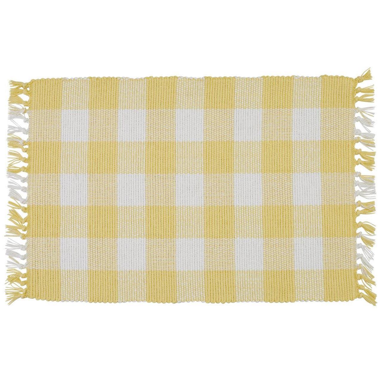Wicklow Check Yellow Placemats - Set of 6 Park Designs - The Fox Decor