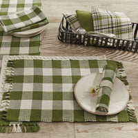 Wicklow Check Sage Napkins - Set of 6 Park Designs - The Fox Decor
