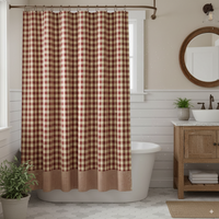 York Shower Curtain - Wine