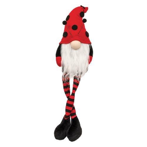 Ladybug Dangle Leg Gnome - The Fox Decor