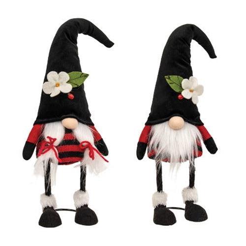 Mr & Mrs Ladybug Wobble Gnome 2 Asstd - The Fox Decor