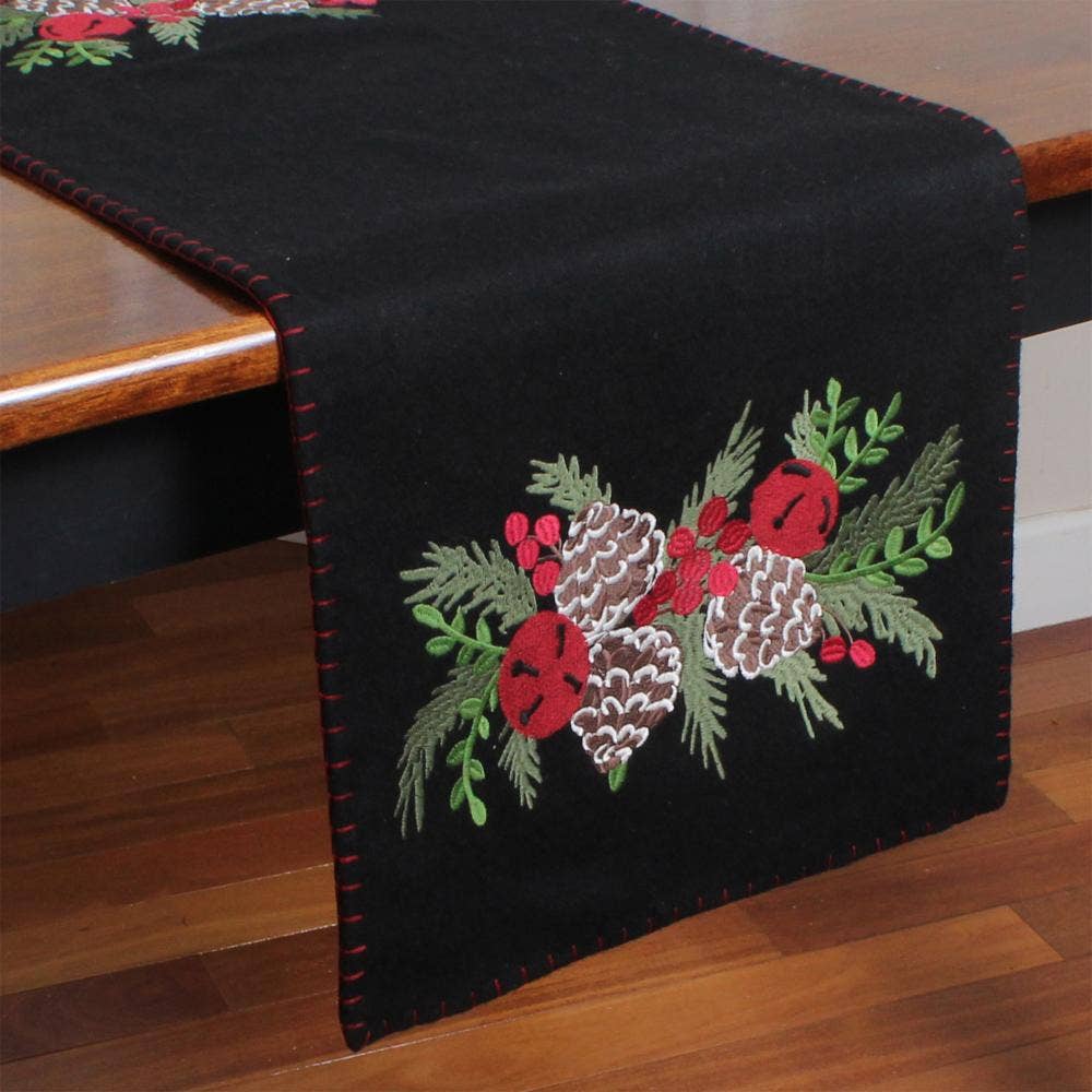 Pinecones and Bells Table Runner TR724611