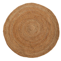 Thumbnail for Hand Braided Boho Natural Jute Round Rug 4' - Nearly Natural - The Fox Decor