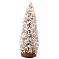 Lg Flocked Bottle Brush Tree - The Fox Decor