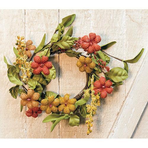 Primitive Burlap Flower Ring - The Fox Decor