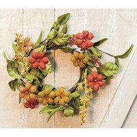 Primitive Burlap Flower Ring - The Fox Decor