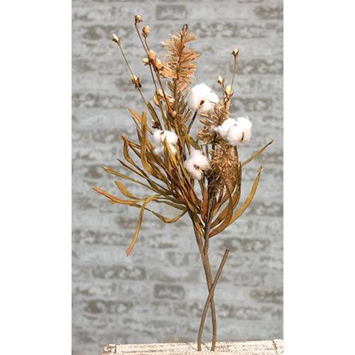 Cotton & Fall Grass Branch 28 - The Fox Decor