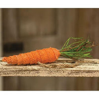 Burlap Carrot Ornament - The Fox Decor
