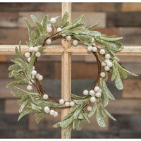 Frosted Mistletoe Wreath - The Fox Decor
