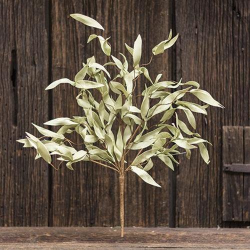 Flocked Herb Leaves Bush 24 - The Fox Decor
