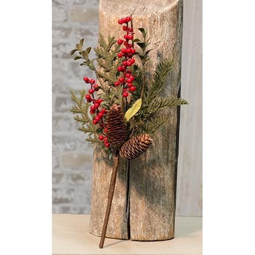 Berry & Pinecone Pick 16 - The Fox Decor