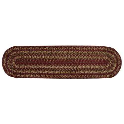 Cinnamon Braided Oval Runner 13 x 48 - The Fox Decor