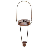 Rusty Jar Lid Taper Holder - The Fox Decor
