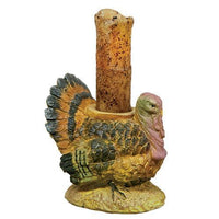 Turkey Taper Holder w Candle - The Fox Decor