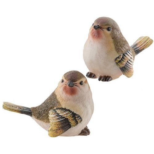 Large Resin Finch 2 Asstd - The Fox Decor