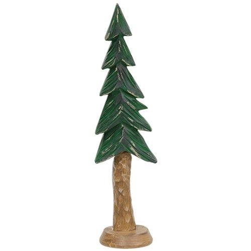 Resin Carved Alpine Tree 9 - The Fox Decor
