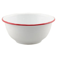 Thumbnail for Red Rim Enamel Cereal Bowl - The Fox Decor