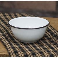 Black Rim Enamel Cereal Bowl - The Fox Decor