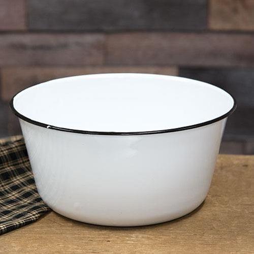 Black Rim Enamel Mixing Bowl - The Fox Decor