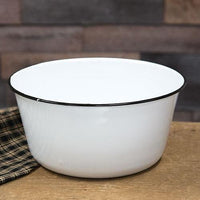 Black Rim Enamel Mixing Bowl - The Fox Decor