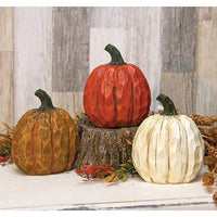 Resin Pumpkin 6-1 2 3 Asstd - The Fox Decor