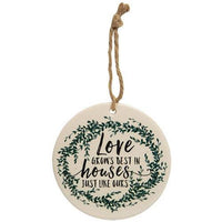 Love Grows Best Ceramic Ornament - The Fox Decor