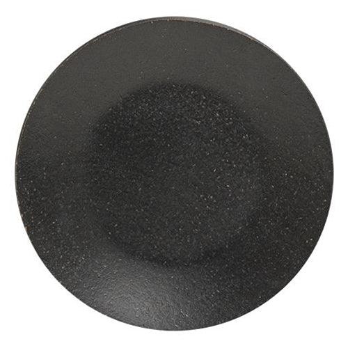 6 Black Plate No Rim - The Fox Decor