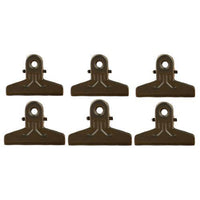 6 Set Black Clips - The Fox Decor