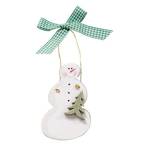 Snowman w Tree Ornament - The Fox Decor