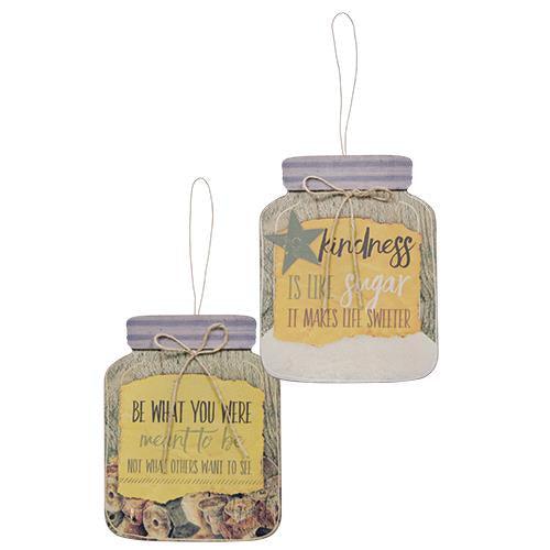Spool Sugar Mason Jar 2 Asstd - The Fox Decor