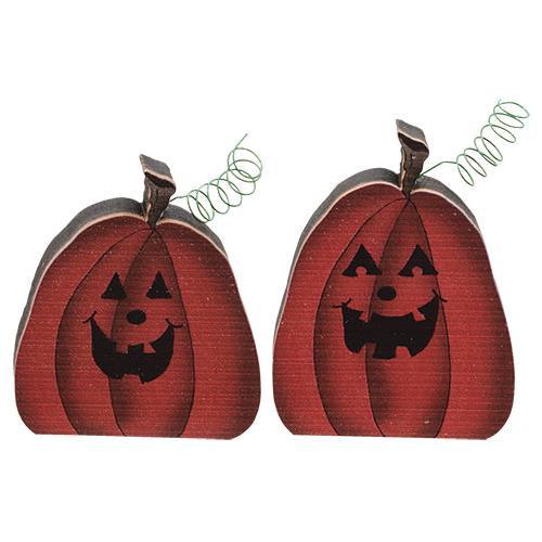 Jack O Lantern Block 2 Asstd - The Fox Decor