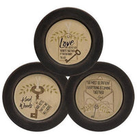 Love and Kindness Key Plate 3 Asstd - The Fox Decor