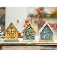 Wooden House 3 Asstd - The Fox Decor