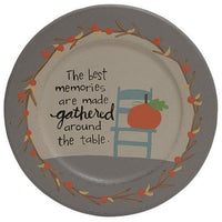 Gathered Around the Table Plate 3 asstd - The Fox Decor