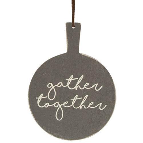 Farmhouse Cutting Board Ornament 3 asstd - The Fox Decor
