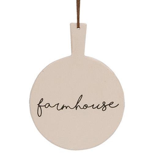 Farmhouse Cutting Board Ornament 3 asstd - The Fox Decor